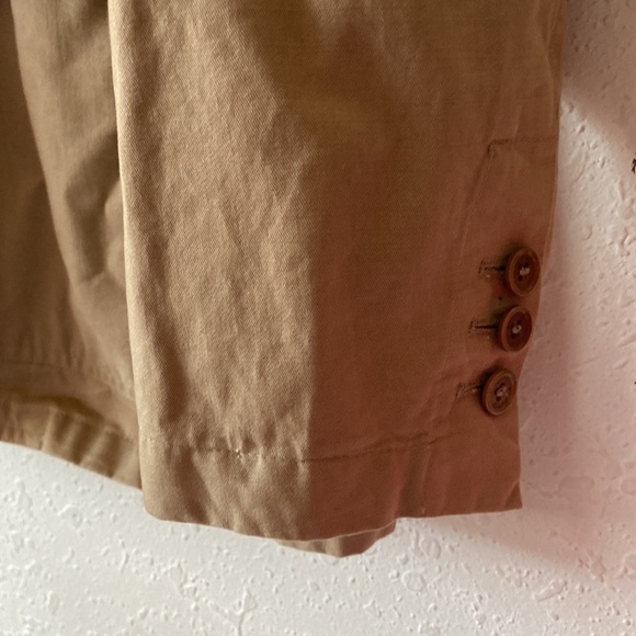 Size42R tan three button blazer/jacket. 100% cotton Hilfiger T21 - Picture 2 of 9